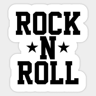 rock n roll logo Sticker